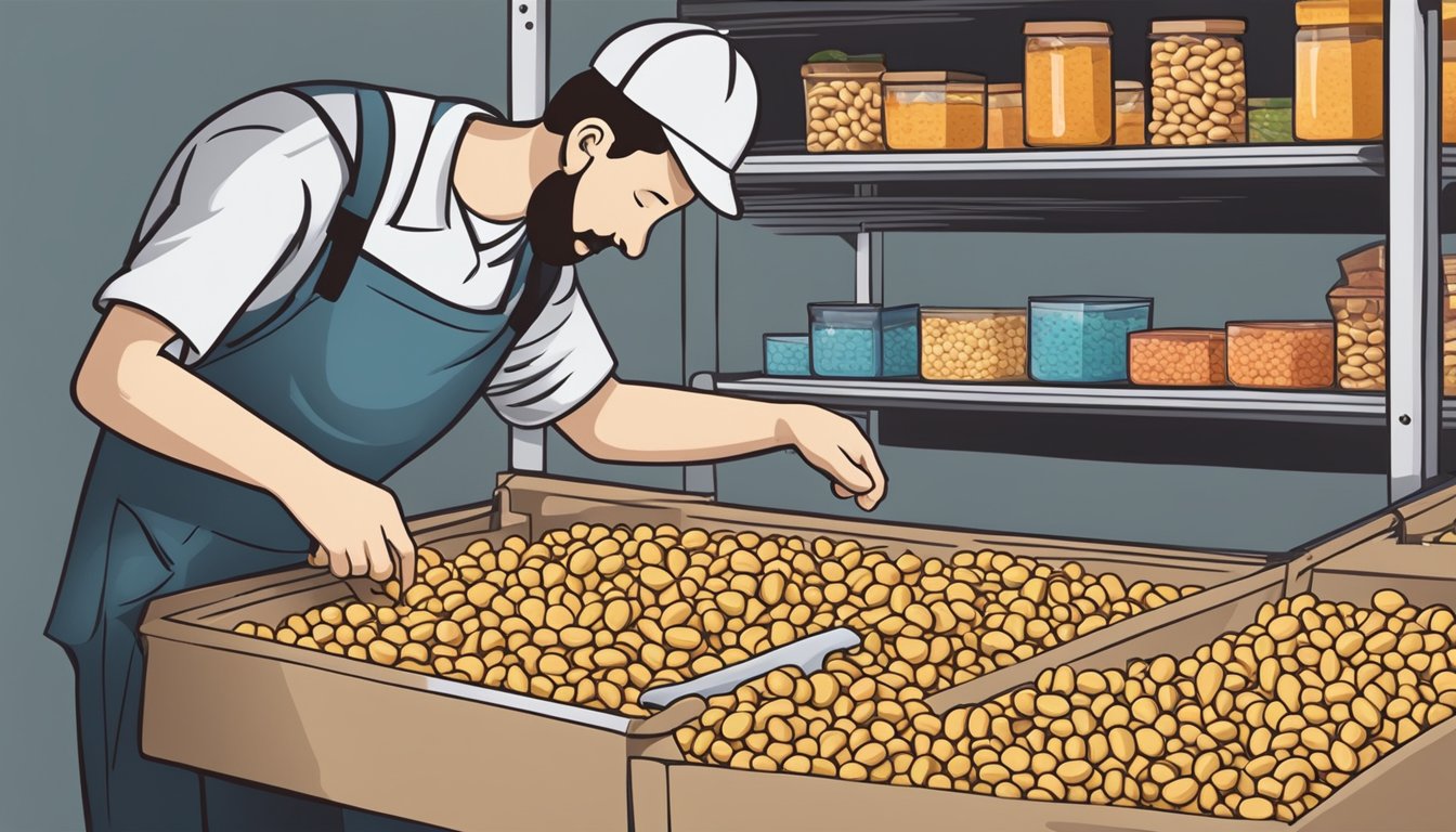 Can You Eat Expired Peanuts? Uncover the Risks! A person safely discards expired peanuts and selects an alternative snack